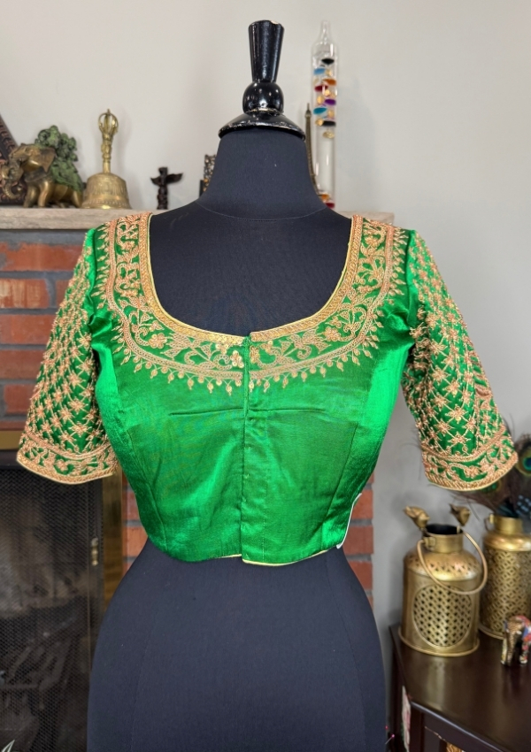 Green Heavy Marodi Work Blouse